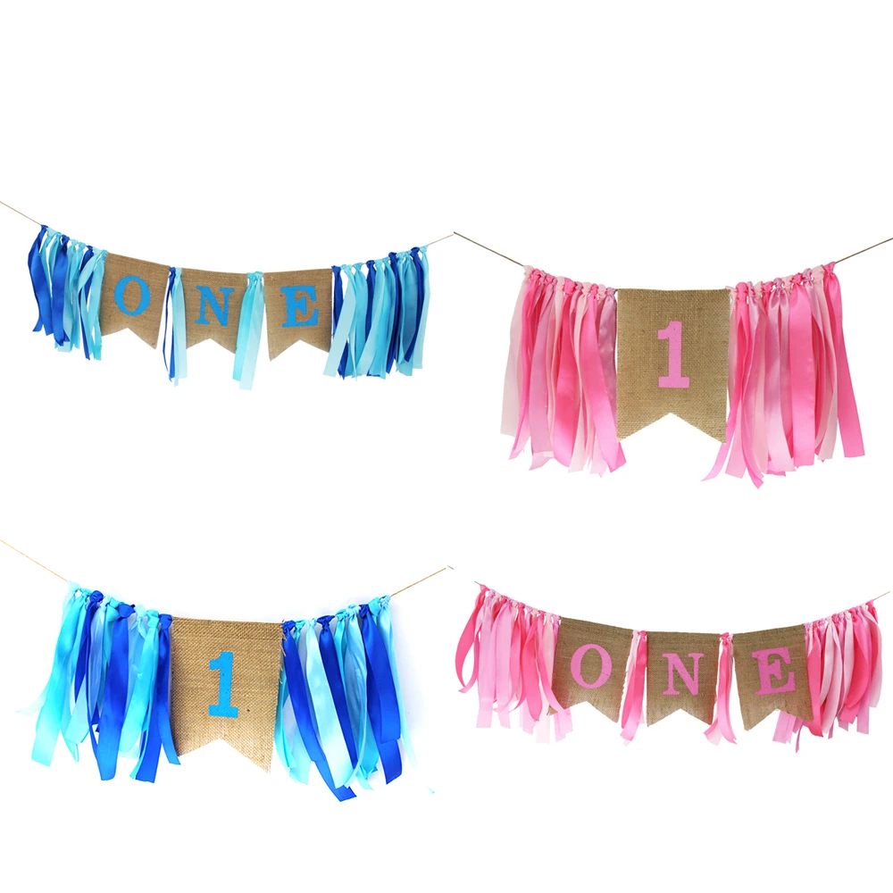 Новая детская Гирлянда для первого дня рождения с флагом на один год гирлянда