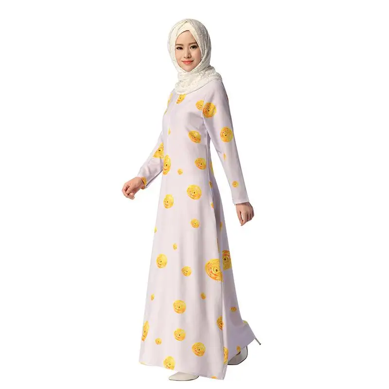 Фиолетовый с длинным рукавом платье в этническом Стиль Новые поступления 2017 Для