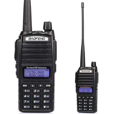 10 шт. Baofeng UV-82 последняя версия отдельный PPT Кнопка Портативный 10 км Walkie Talkie Двойной Профессиональный CB Ham Радио коммуникатор