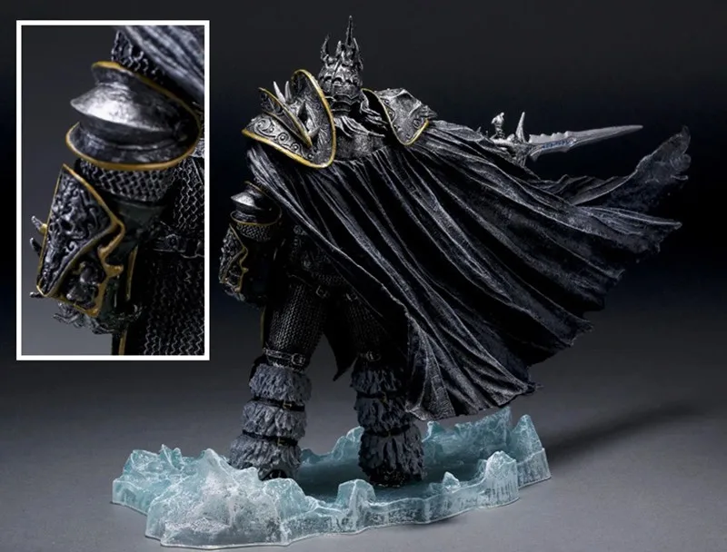 WOW RPG игра персонаж Артас менэтил король-лича фигурка могучий босс детская игрушка Коллекция 21 см высота