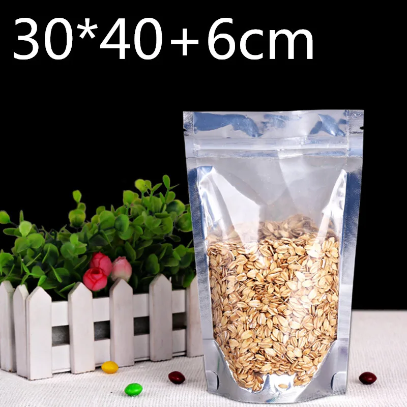 Пластиковые пакеты из алюминиевой фольги с застежкой-молнией 30 х40 см 100 шт. | Дом и