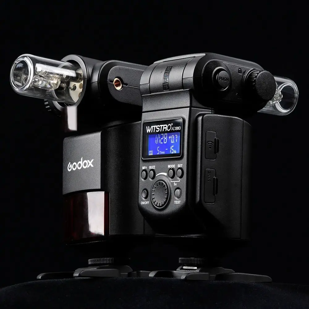 Мощная и портативная вспышка Godox WITSTRO AD360 Вспышка Speedlite для камер Canon Nikon Sony 360 W/S GN80
