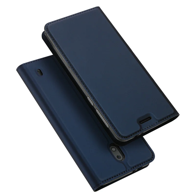 Раскладной Магнитный чехол бумажник для Nokia 2 и 3 кожаный тонкий защитный книжка с