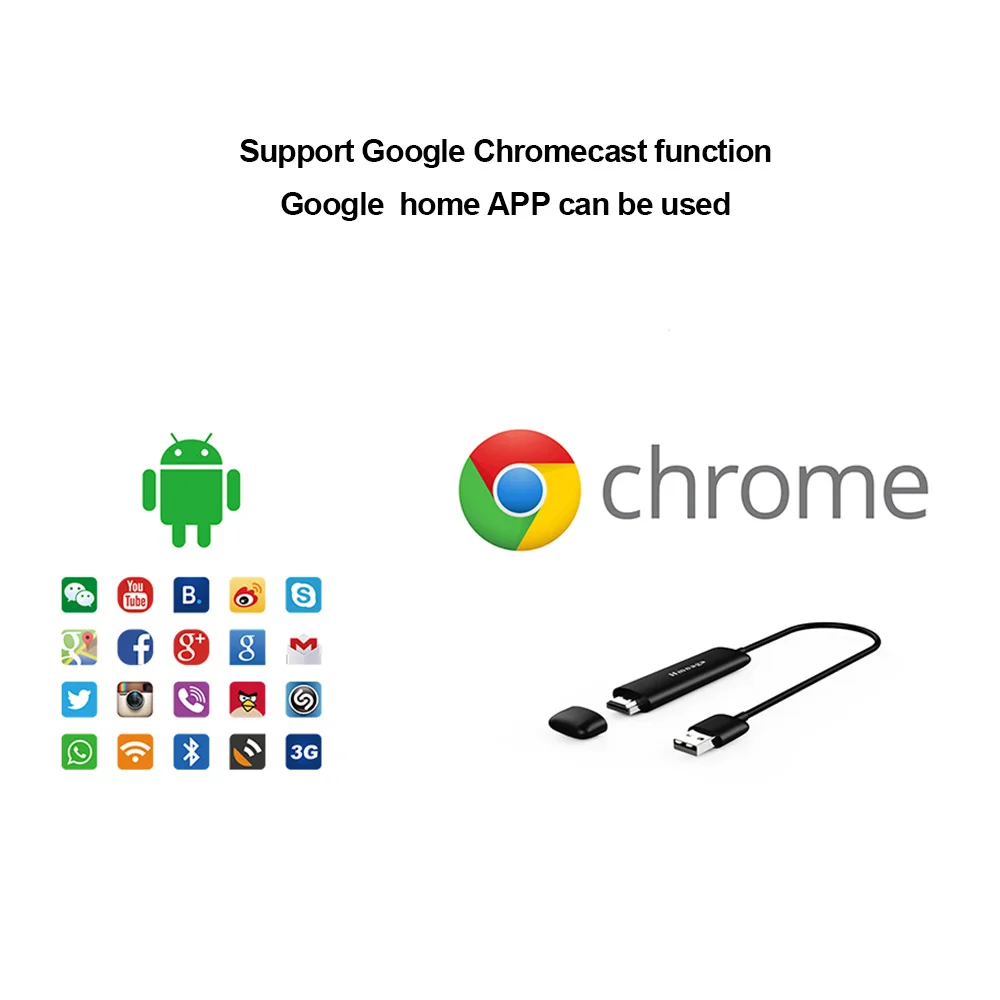 Адаптер для Smart TV Elistooop беспроводной адаптер HDMI 1080P Wi-Fi дисплей AirPlay зеркальное