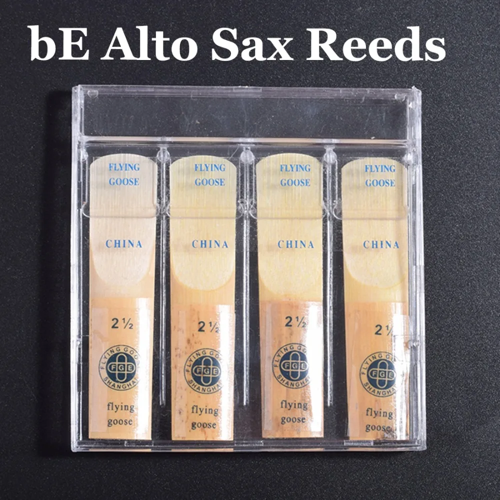 

4PCS bE Sax Alto Reeds Traditional Professional Musical Instrument Accessories Saxophone Reed 2.5 Strength 2 1/2