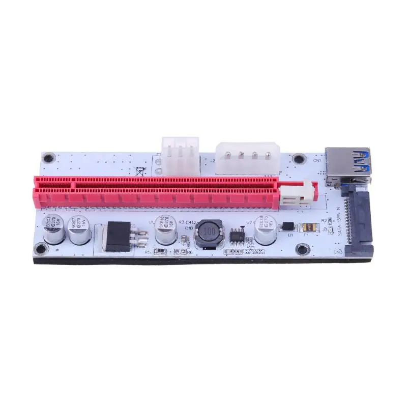 3 в 1 4pin molex pci e riser card 6pin sata pcie 1x to 16x express для antminer bitcoin mining board|pcie 1x|sata pciepcie cards |