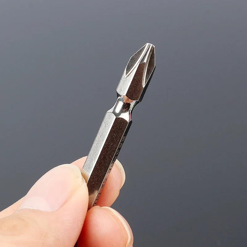 1 шт. 65 мм 1/4 "(6 35 мм) Отвертка Phillips с магнитом S2 PH2 двухсторонняя насадка для