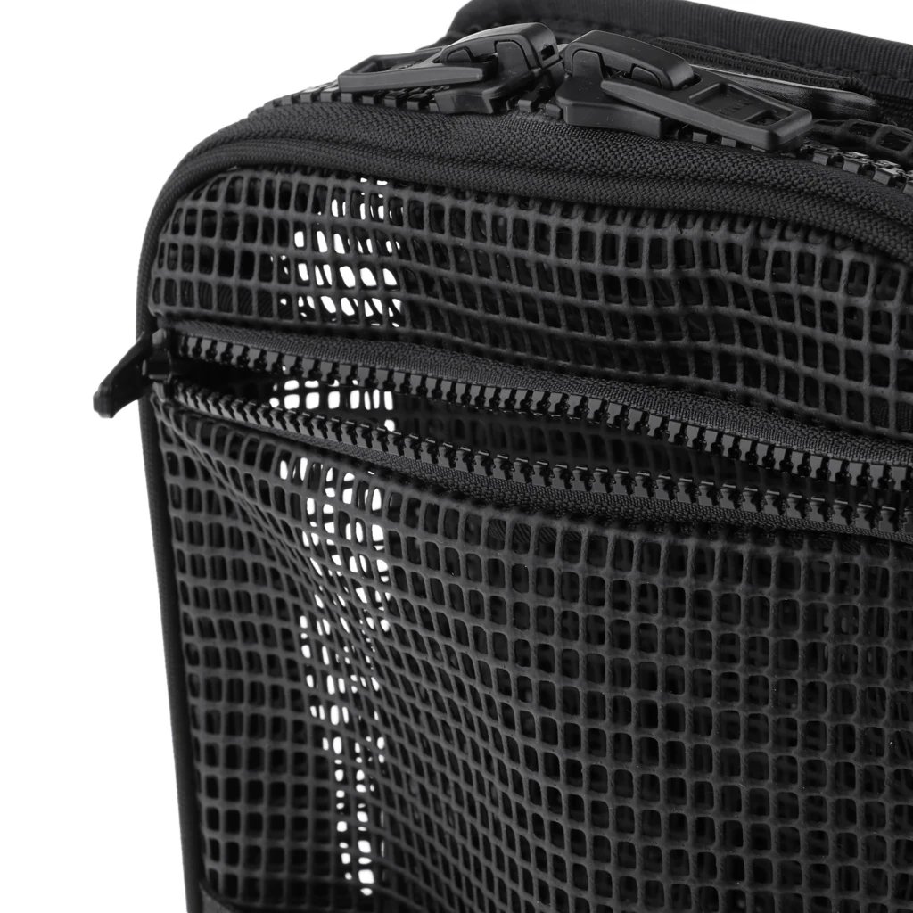 MagiDeal Large Mesh Gear Bag Holder Storage Pouch& D Ring for Underwater Scuba Diving SMB Surface Marker Buoy BCD Equipment