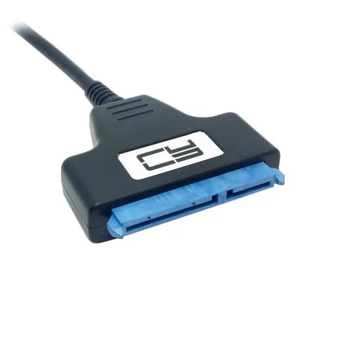 50 см USB 3 0 для SATA 22 Pin кабель 2 5 &quotжесткого диска с дополнительным кабелем питания |