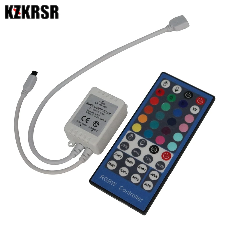 KZKRSR 2 4G 4 канала DC12V 24 V LED RGBW контроллер Диммер 40 клавиш пульт дистанционного