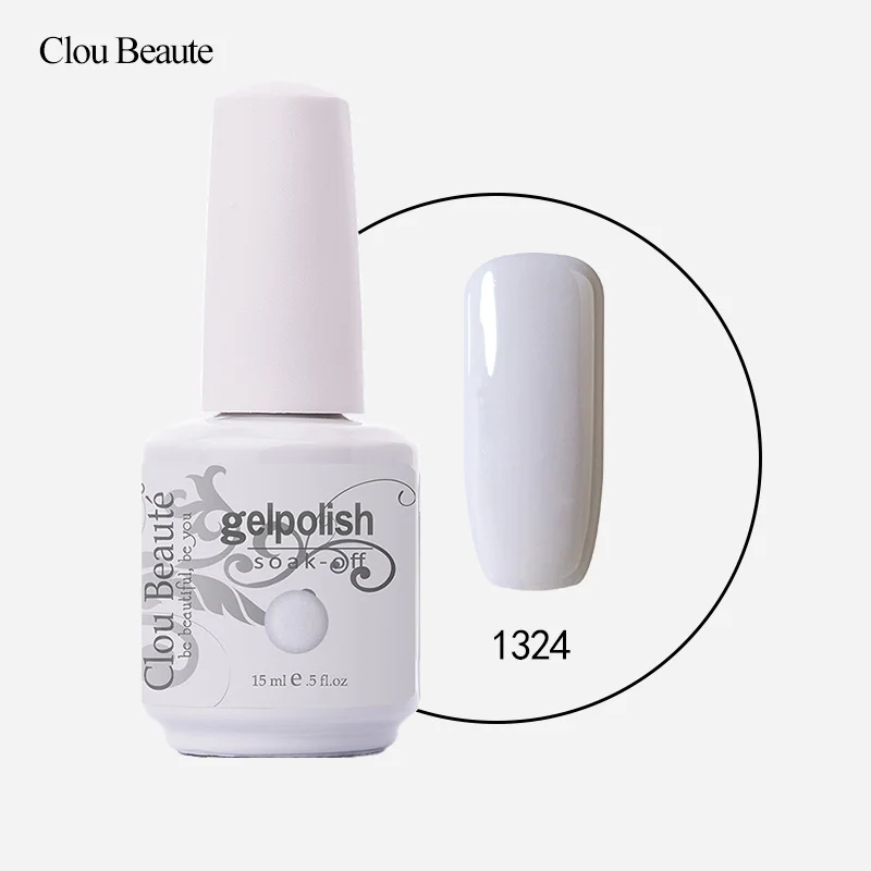 Clou Beaute 15 мл УФ гель для ногтей модный тренд цвета лаки для ногтей гель лак для ногтей - Цвет: 1324