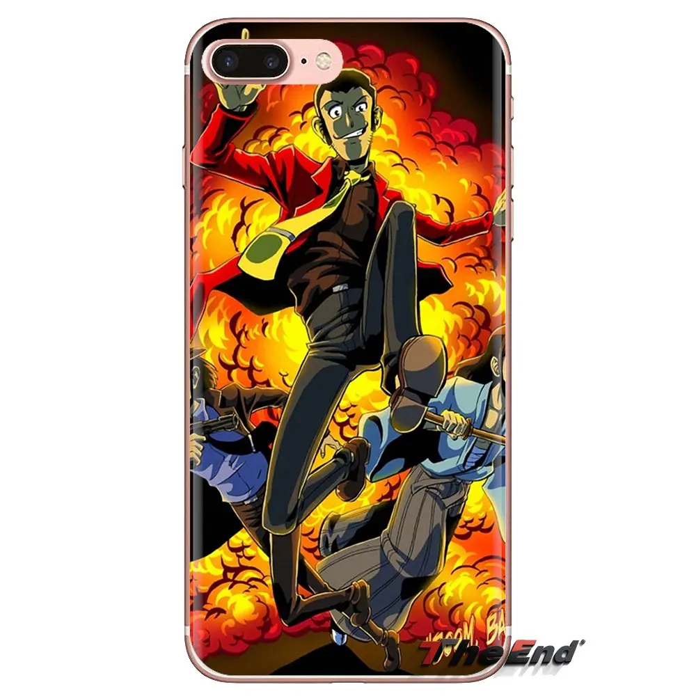 Transparent TPU Skin Cover For LG Spirit Motorola Moto X4 E4 E5 G5 G5S G6 Z Z2 Z3 G2 G3 C Play Plus Mini cartoon Lupin The Third |
