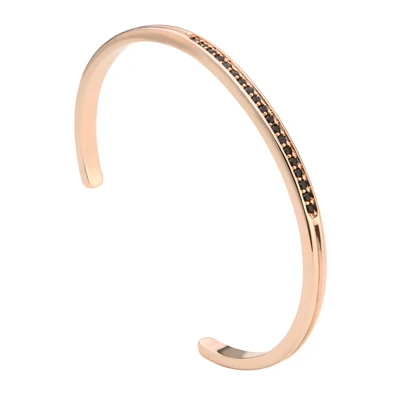 rose gold Mcllroy манжета мужские браслеты браслет Новые мужские ювелирные изделия серебро/черный/крутой циркон любовь манжеты браслеты подарок на день Святого Валентина pulseira masculina - Окраска металла: rose gold