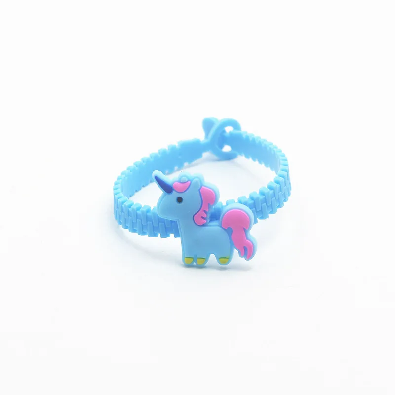 20 шт./лот милый Единорог Фламинго Русалка wristband силикона для детей костюм на день
