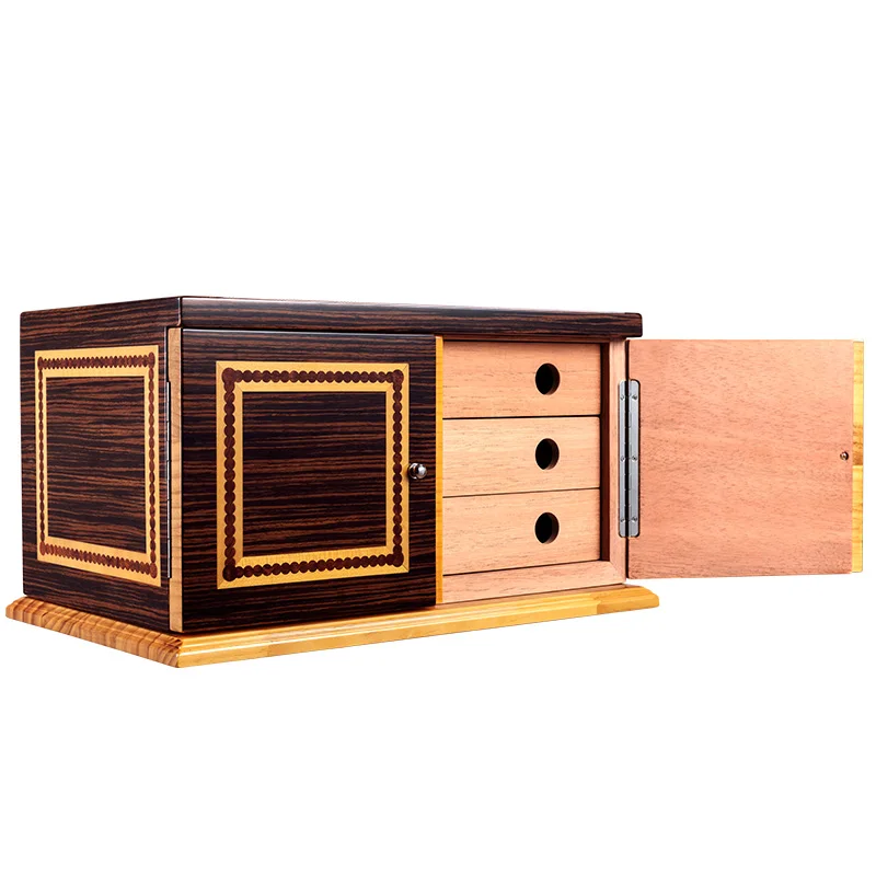 Сигара humidor три пола большой емкости сигара увлажняющая коробка CA-1028