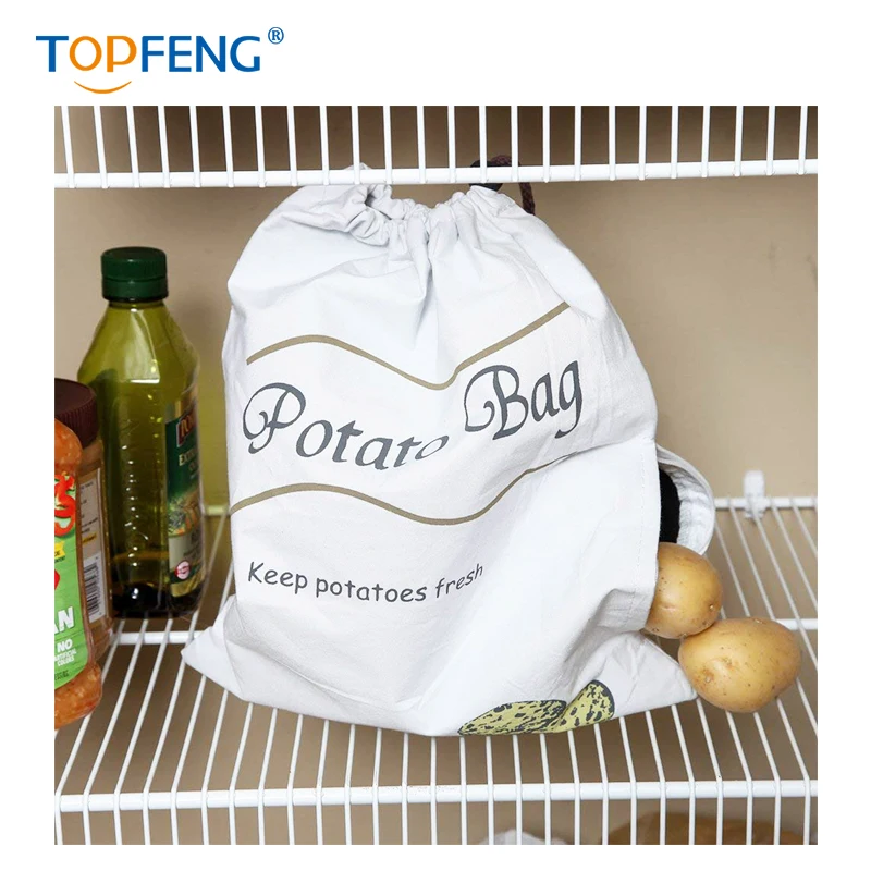 Многоразовые Пакеты для хранения овощей TOPFENG картофеля и лука прочные пакеты без