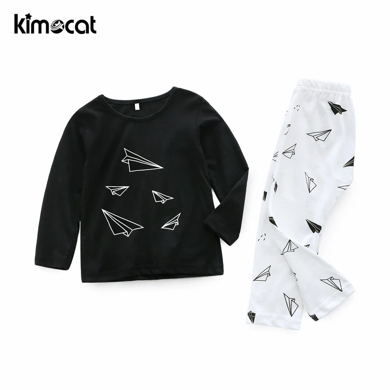 Kimocat одежда для маленьких мальчиков и девочек новинка 2018 Стильный хлопковый