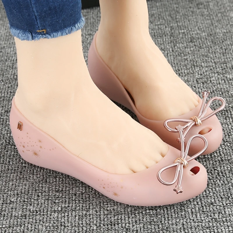 Женские прозрачные сандалии Melissa летние дышащие на нескользящей подошве