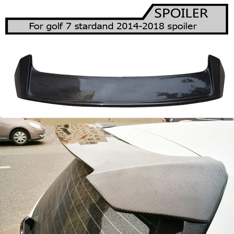 Спойлер для задней крыши из углеродного волокна Volkswagen VW Golf 7 VII MK7 Standard Non R GTI 2014