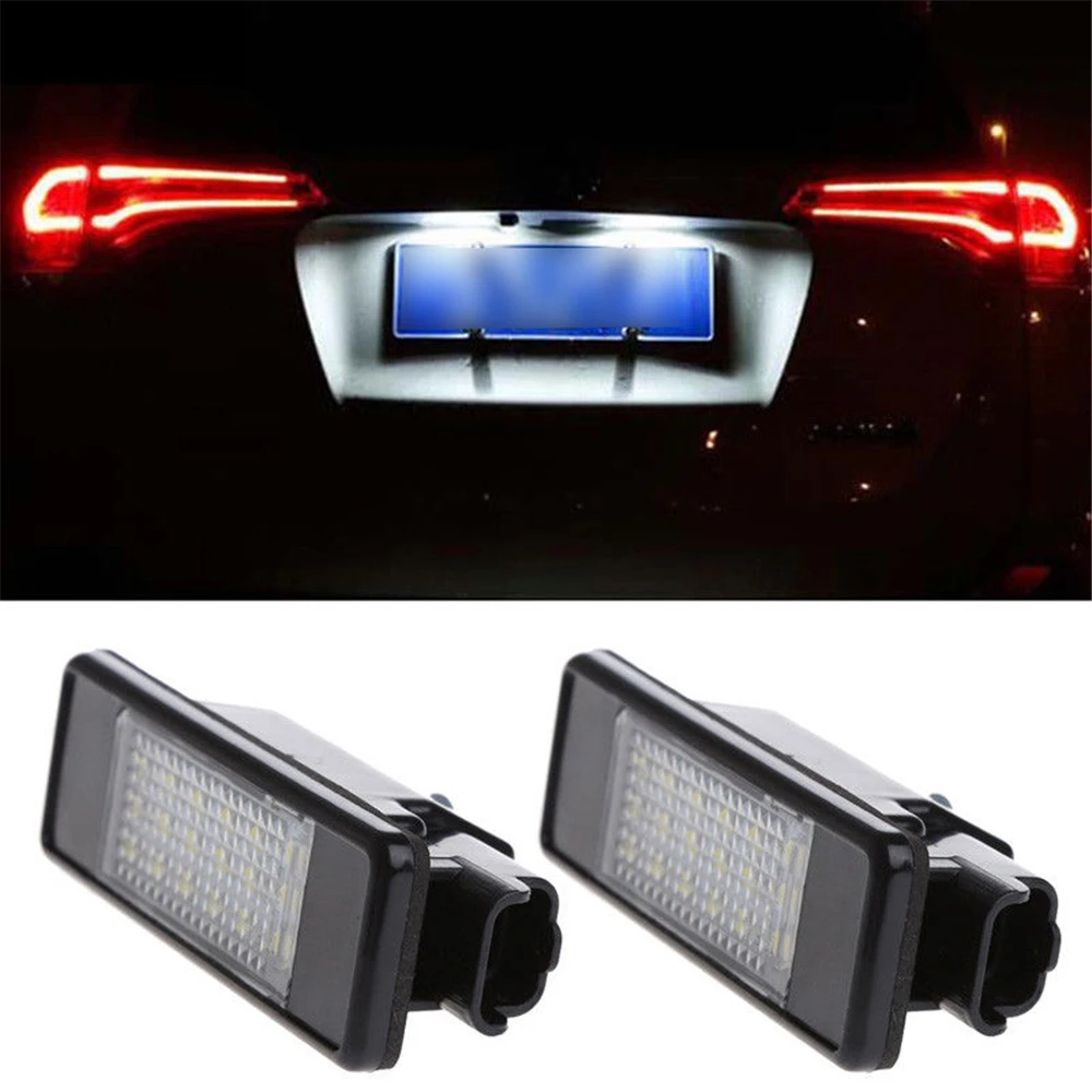 Qcdin для CITROEN 18 светодиодов автомобиля Подсветка регистрационного номера 3528 SMD сигнальная лампа белый 6500 K для Berlingo Estate Ван C2 C3 C4 C5 C6 C8 DS3