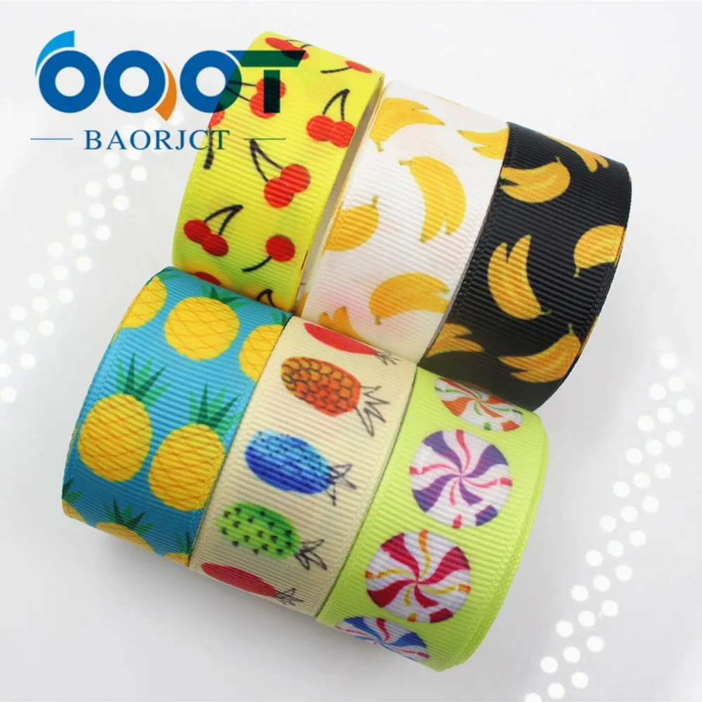 OOOT BAORJCT 17541 22 мм фруктов корсажная лента с принтом конфет DIY ручной работы женские