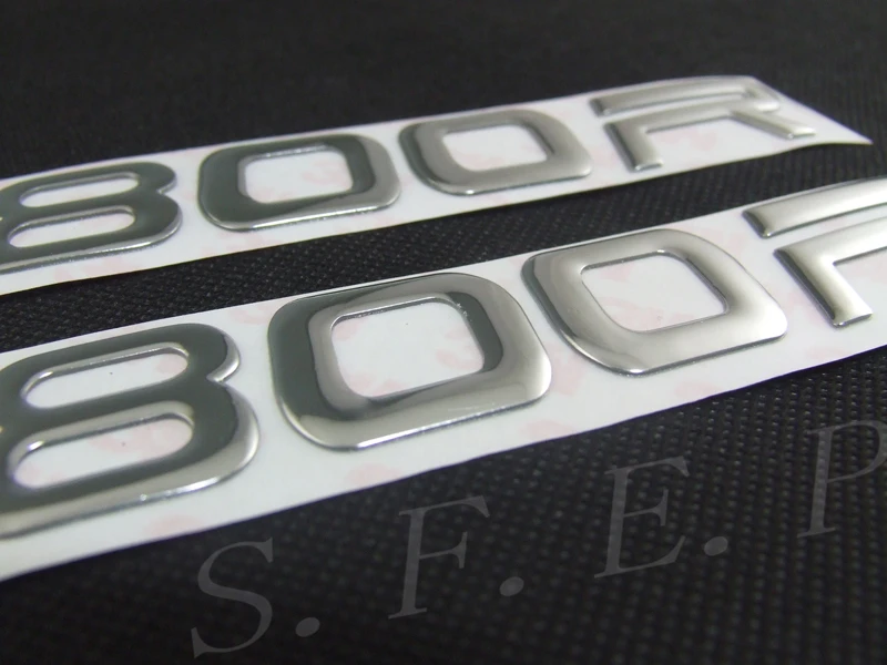 

Motorcycle Raised 3D Silver Decal Emblem Fairing Sticker For BMW F800R Sticker