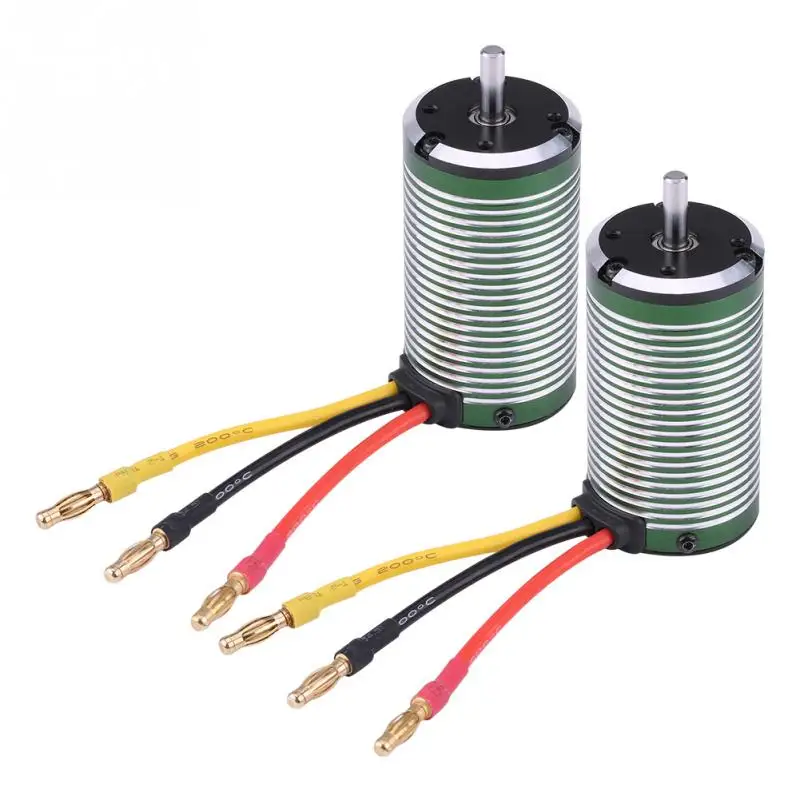 1 шт. 3665 3600KV 4500KV 4 полюса металлический мотор RC частей для 1/8 1/10 1/12 пульт
