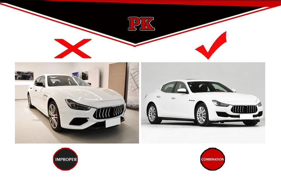 Передний бампер для губ разветвители для Maserati Ghibli База Спорт утилита углеродное волокно передний бампер для губ Spolier