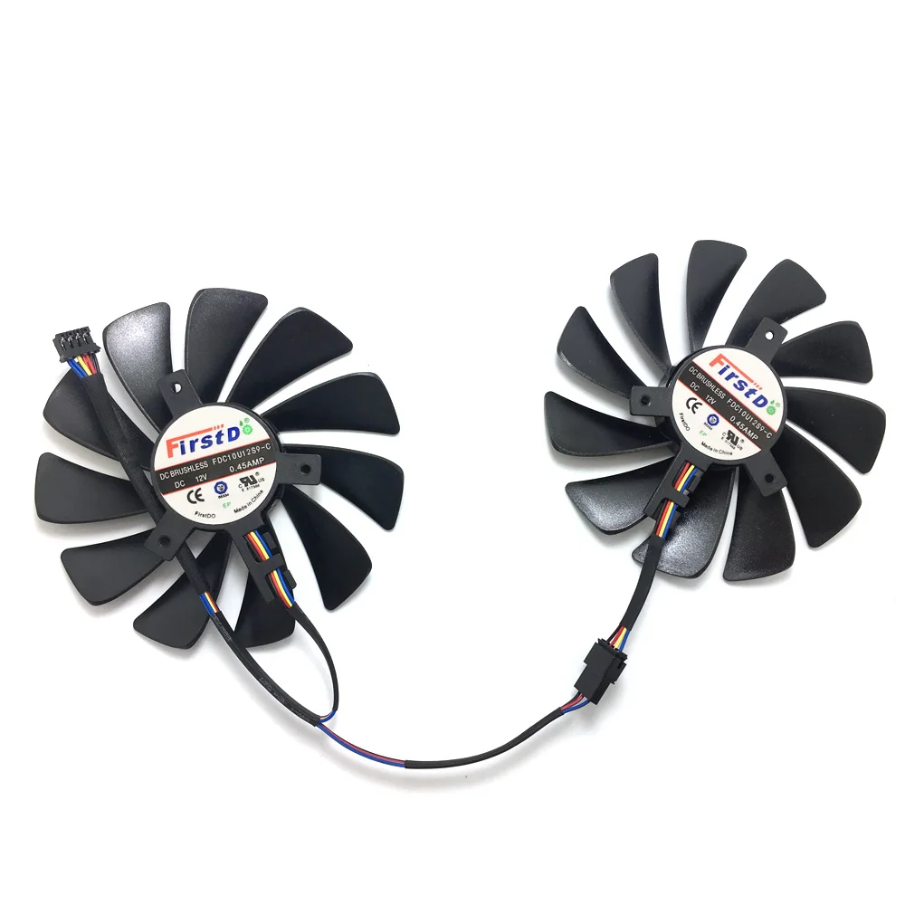 Оригинальный 95 мм FDC10U12S9 C CF1010U12S вентилятор охлаждения для ПК заменить XFX AMD Radeon RX 580