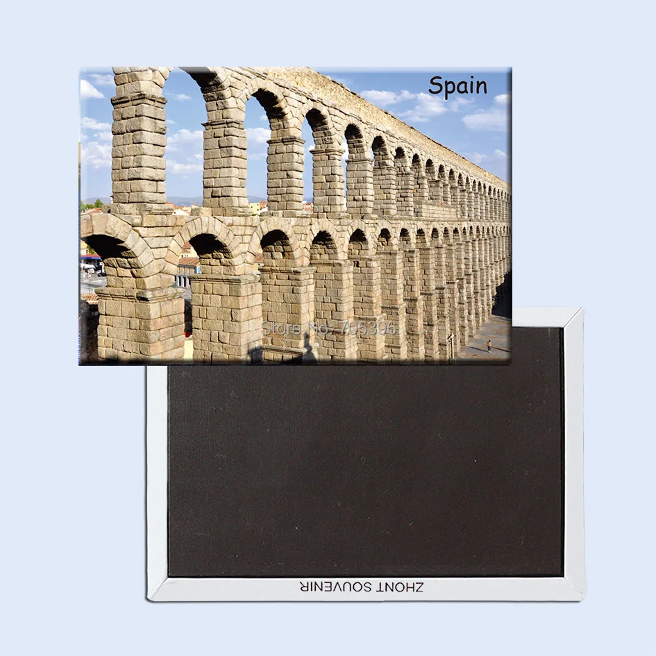 Туристические магниты для холодильника 78*54 мм Aqueduct Of Segovia Испания сувенирные на