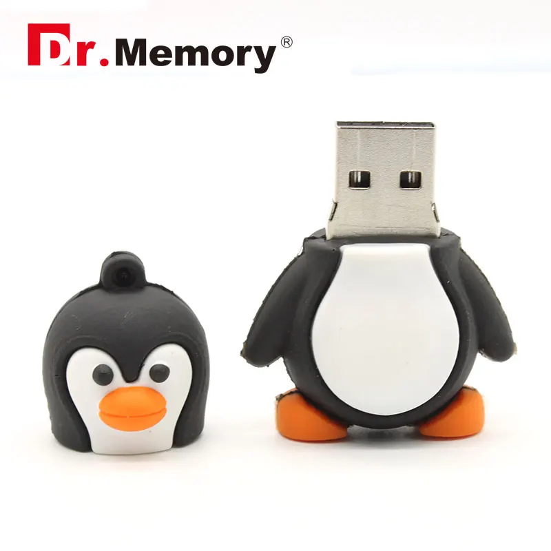 Прекрасный Пингвин USB флэш накопители с героями мультфильмов накопитель 32 GB в