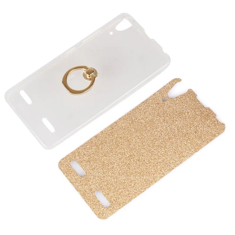 Luxury Ring Holder Case for Lenovo A6000 A6010 Back Cover Glitter Silicon Gel Bag sfor Plus Coque Etui Hoesje Funda |