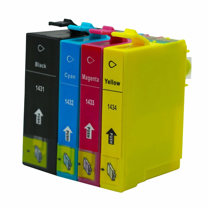 

4pcs compatible Epson 143 ink cartridge T1431;T1432;T1433;T1434 for ME Office 82WD/85ND/900WD/940FW/960FWD printer