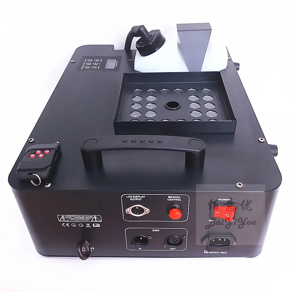 Сценический эффект гейзер RGB светодиодный вверх спрей вертикальный DMX Туман дымовая машина с светодиодный огонь/пламя DJ светильник эффект и цветной дым