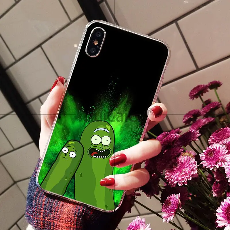 Ruicaica Rick and Morty pickle rick DIY чехол для телефона с рисунком Apple iPhone 8 7 6 6S Plus X XS MAX 5 5S SE XR |