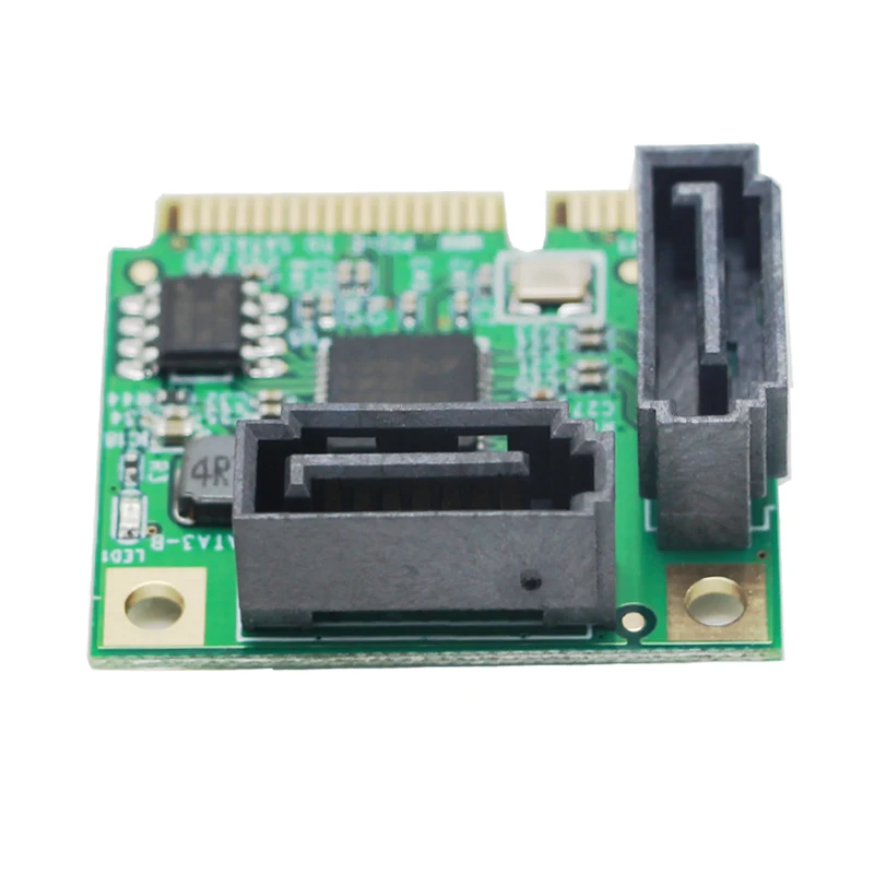 Карта контроллера Mini PCI Express SATAIII 3 0 6 Гбит/с ASM1061 PCIE 2 порта SATA Расширительная карта