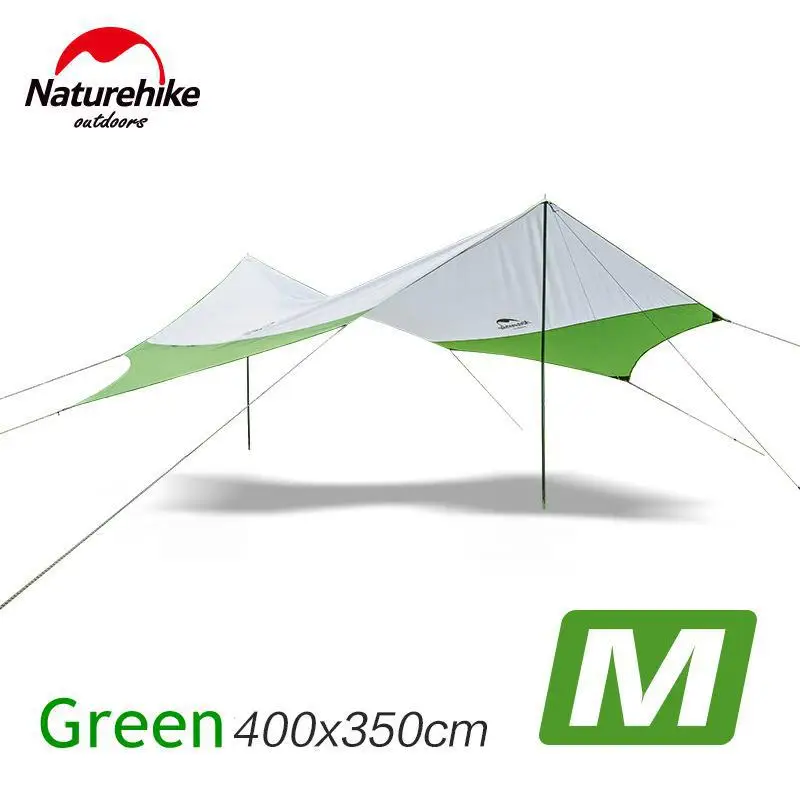 Naturehike шестигранный солнцезащитный навес с полюсами UV 40+ пляжная тентовая тень навес Pergola переносной навес беседка водонепроницаемый тент навес - Цвет: Green M