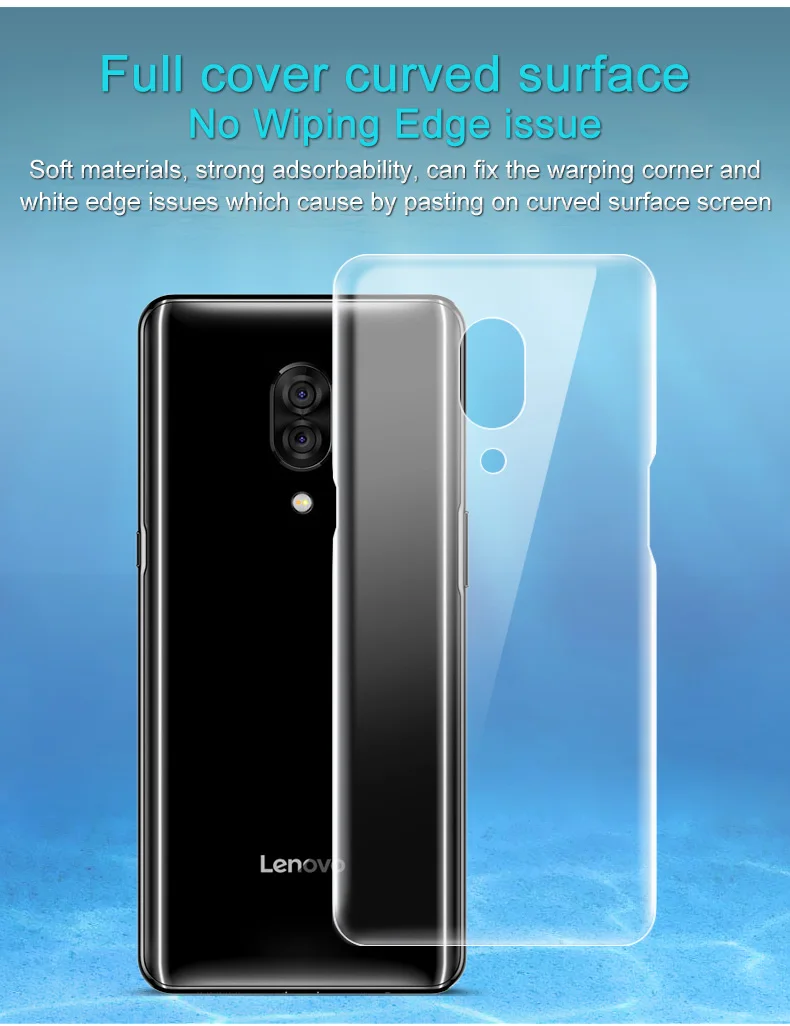 Imak Гидрогелевая пленка 3 III для lenovo Z5 Pro GT задняя Передняя Задняя Защитная Прозрачная Олеофобная пленка