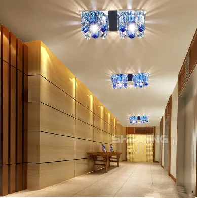 

Modern Lamp 6W Led Ceiling Lighting Crystal Living Room Bedroom Corridor Lights Lamps for Home Decoration Abajur Luminaria