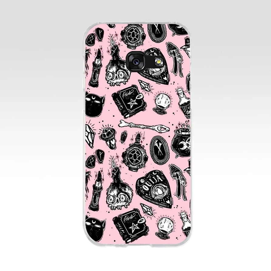 138AQ Girly Pastel Witch Goth Мягкий Силиконовый ТПУ чехол для телефона Samsung galaxy a3 a5 2016 2017 a6 A8 2018