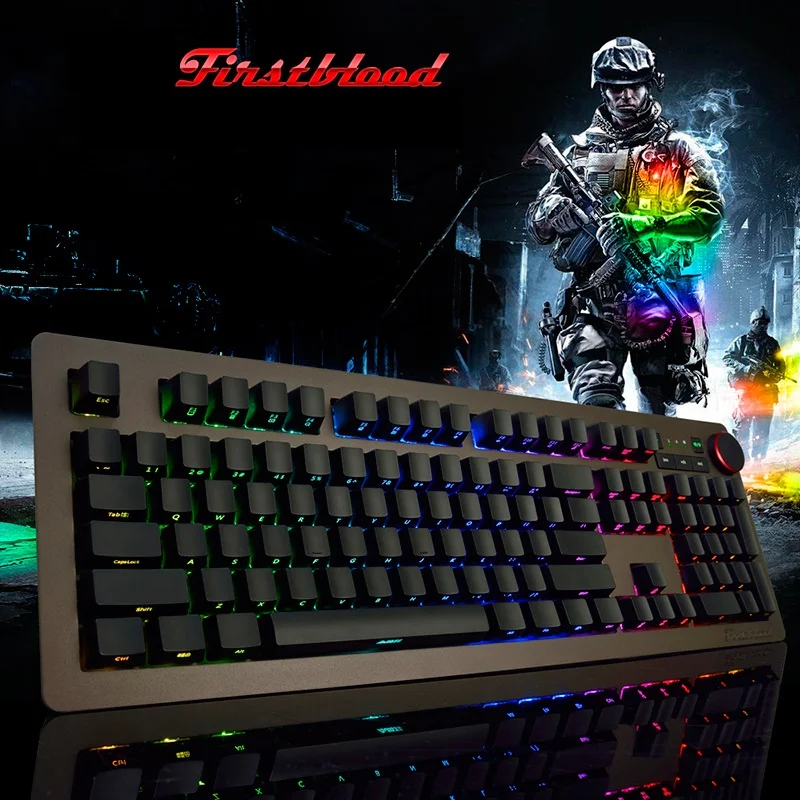 Ajazz AK60 USB Проводная боковая резьба белый светильник/RGB подсветка механическая