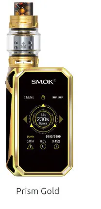 Prism Gold SMOK G-PRIV 2 люкс издание коробка мод набор электронных сигарет 8 мл TFV12 принц Танк Большой сенсорный испаритель Vape с батареей 2 шт - Цвет: Prism Gold