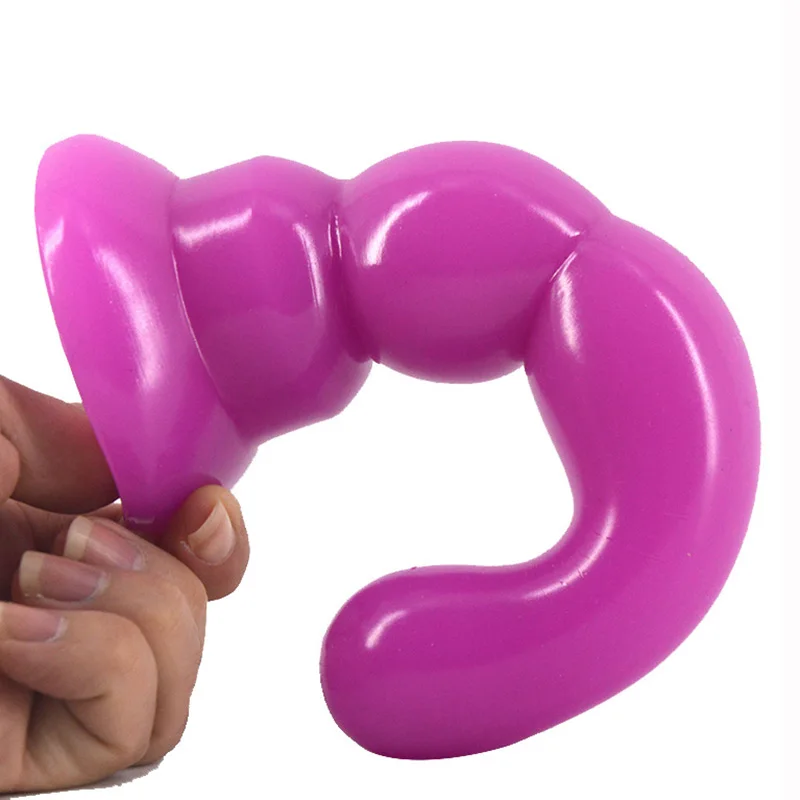 Романтический фиолетовый анальный Dildo7.87 дюймов длинная свеча Анальная пробка