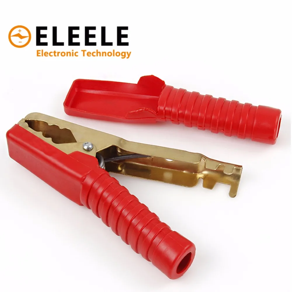 Горячий зажим автомобиля с формой крокодила Батарея зажимы крокодил 100A красный +