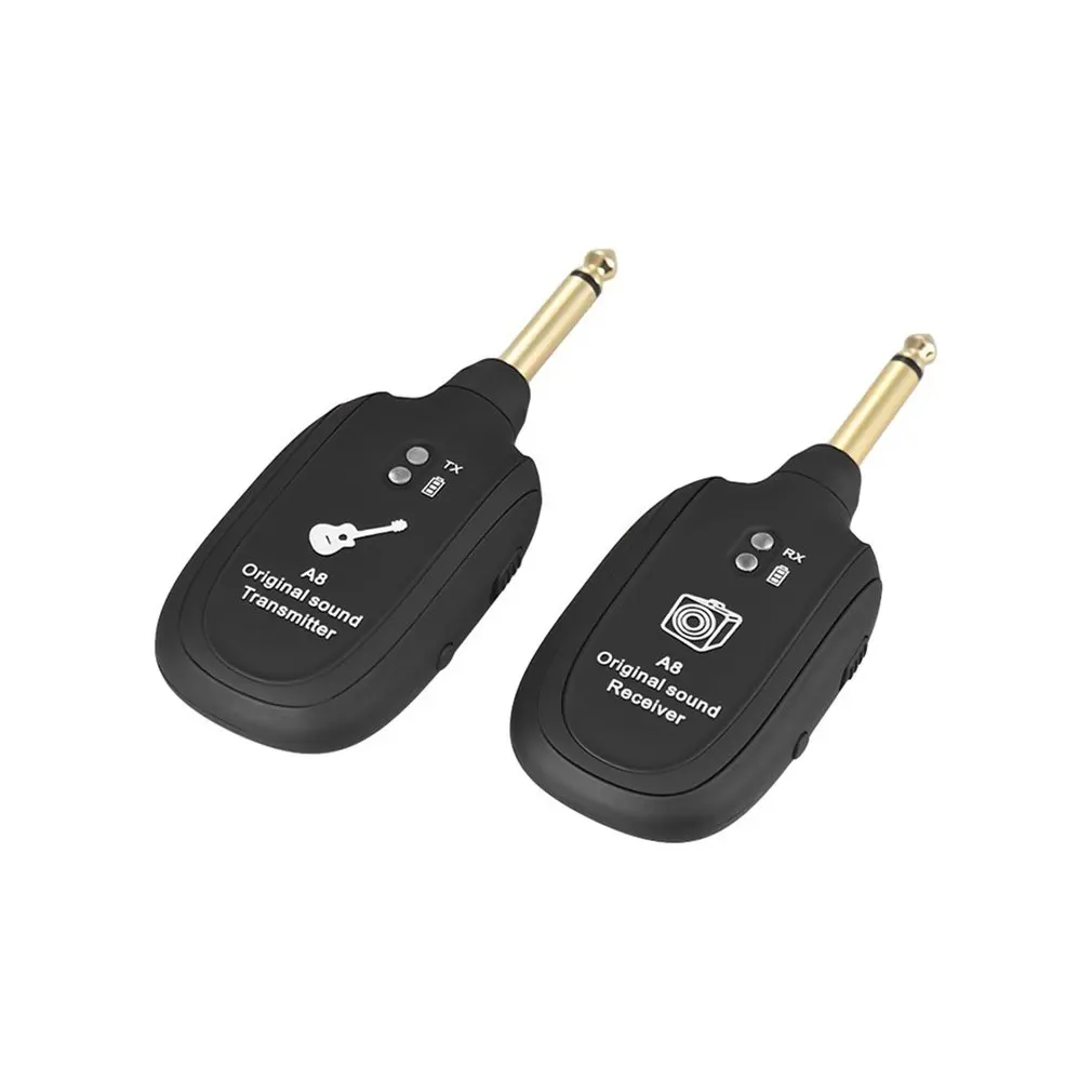 Беспроводная система приемника передатчик гитары Встроенный перезаряжаемый