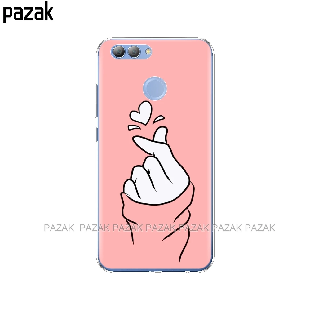 Силиконовый чехол для телефона huawei Y3 Y6 Y5 2 II 2017 nova 3 3e 3i 2s LITE plus love on the finger