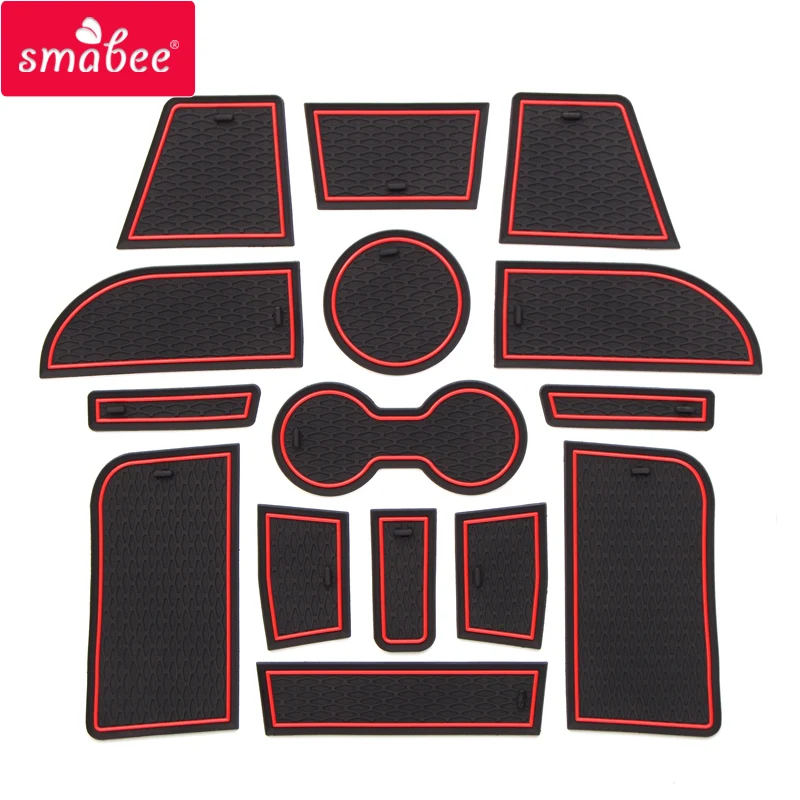 

Smabee Gate Slot Cup Mat for Lada Xray 2016-2020 Cross Accessories Door Groove Non-slip Rubber Coaster Pad