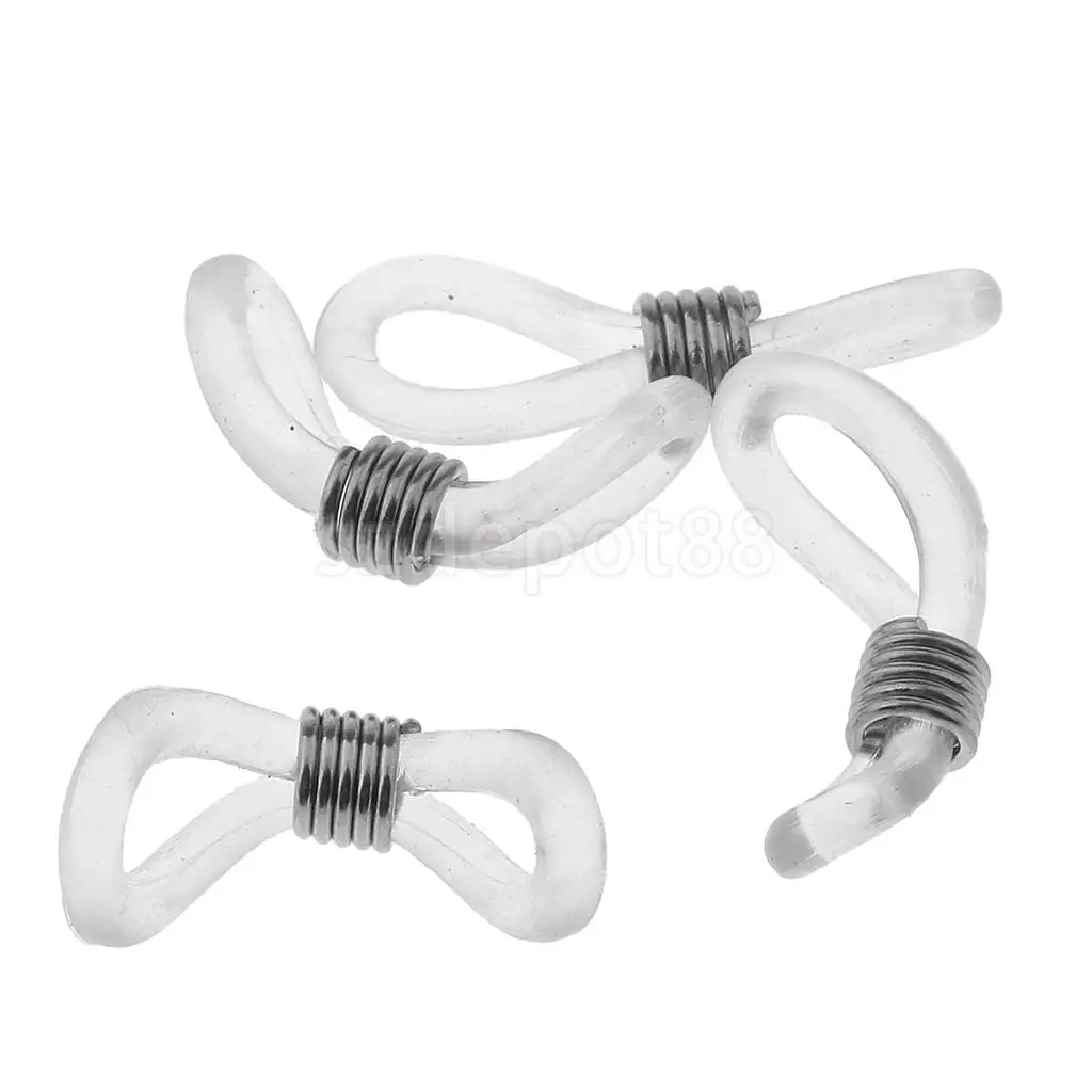 20 шт. держатель для очков с цепным ремешком прозрачная резина 2 цвета DIY медным