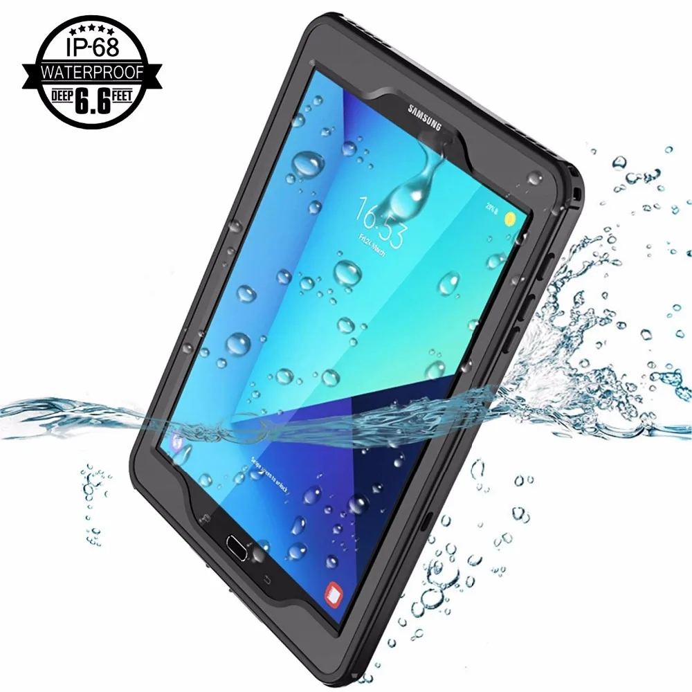 Водонепроницаемый чехол для Samsung Galaxy Tab S3 со встроенным Полноразмерным экраном