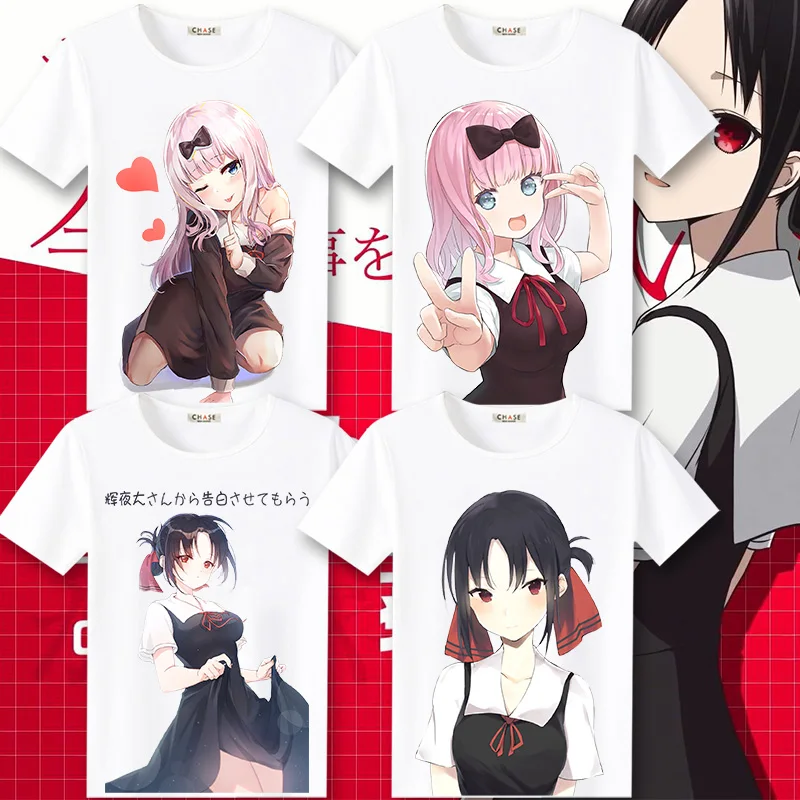 Новая футболка для косплея Kaguya-sama: Love Is War Kaguya Shinomiya модная аниме из полиэстера